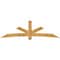 Ekena Millwork Alberta Rough Sawn Timber Gable Bracket, Western Red Cedar, 108"W x 31 1/2"H x 4"D x 6"F, 7/12 Pitch GBW108X31X0406ALB00RWR - alternate 1